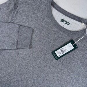 Alpine Design Mad Peak Shirt Mens S Gray Long Sleeve Crew Neck Duofold